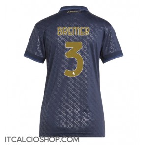 Juventus Gleison Bremer #3 Terza Maglia Femmina 2024-25 Manica Corta